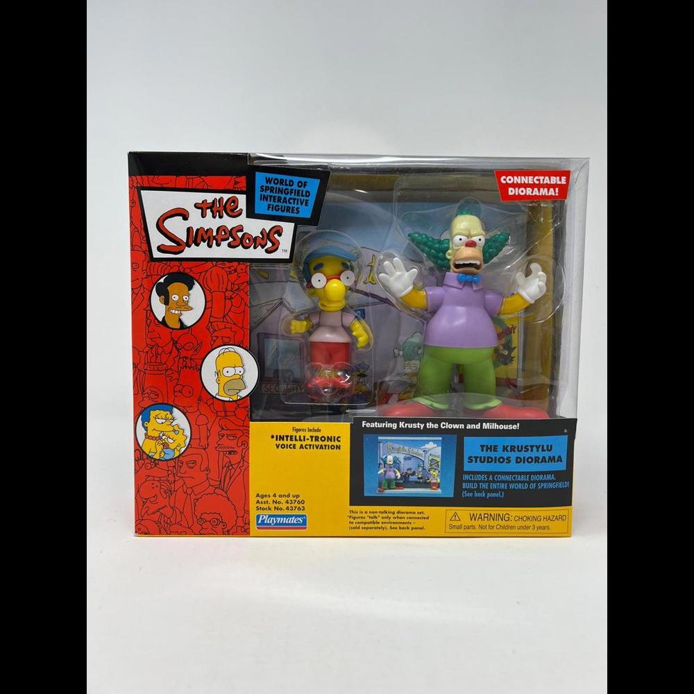 Retro 2003 Playmates The Simpsons The Krustylu Studio Connectable Diorama